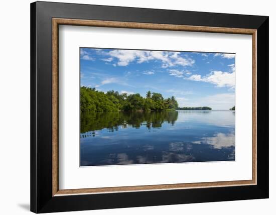 Utwe lagoon, UNESCO Biosphere Reserve, Kosrae, Federated States of Micronesia, South Pacific-Michael Runkel-Framed Photographic Print