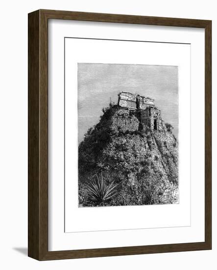 Uxmal, Pre-Columbian Ruined City of the Mayan Civilization, Yucatán, Mexico, 19th Cen-T Taylor-Framed Giclee Print