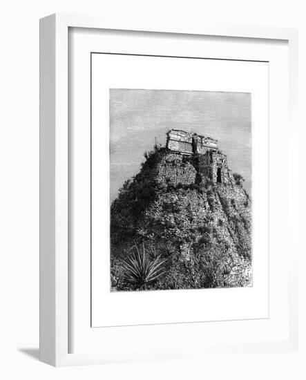 Uxmal, Pre-Columbian Ruined City of the Mayan Civilization, Yucatán, Mexico, 19th Cen-T Taylor-Framed Giclee Print