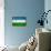 Uzbekistan Flag Design with Wood Patterning - Flags of the World Series-Philippe Hugonnard-Art Print displayed on a wall