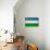 Uzbekistan Flag Design with Wood Patterning - Flags of the World Series-Philippe Hugonnard-Art Print displayed on a wall