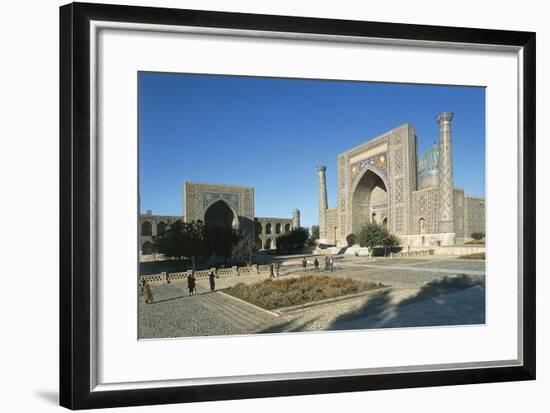 Uzbekistan, Samarkand, Registan Square-null-Framed Giclee Print