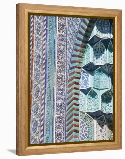 Uzbekistan, Samarkand, Shah-I-Zinder Necropolis-Jane Sweeney-Framed Premier Image Canvas