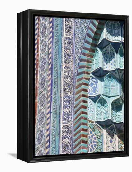 Uzbekistan, Samarkand, Shah-I-Zinder Necropolis-Jane Sweeney-Framed Premier Image Canvas