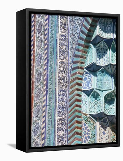 Uzbekistan, Samarkand, Shah-I-Zinder Necropolis-Jane Sweeney-Framed Premier Image Canvas