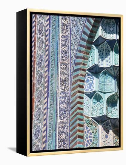 Uzbekistan, Samarkand, Shah-I-Zinder Necropolis-Jane Sweeney-Framed Premier Image Canvas