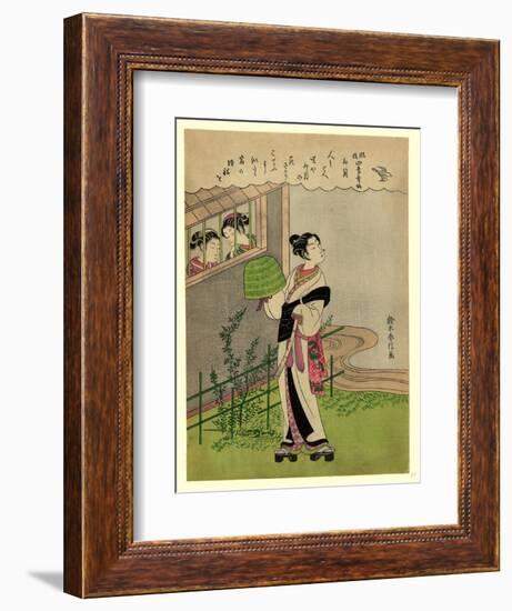 Uzuki-Suzuki Harunobu-Framed Giclee Print
