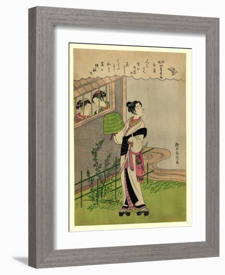 Uzuki-Suzuki Harunobu-Framed Giclee Print