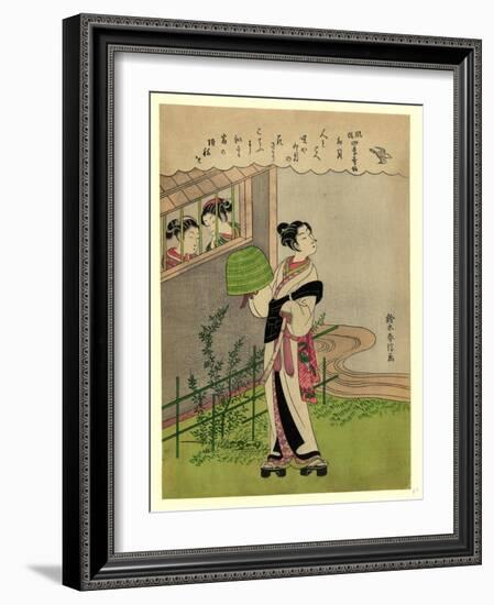 Uzuki-Suzuki Harunobu-Framed Giclee Print