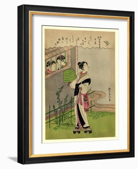 Uzuki-Suzuki Harunobu-Framed Giclee Print
