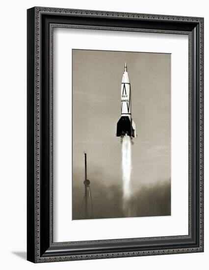 V-2 Rocket Launch In USA-Detlev Van Ravenswaay-Framed Photographic Print