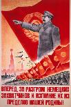 Forwards, Let Us Destroy the German Occupiers and Drive Them Beyond the..., USSR Poster, 1944-V^A^ Nikolaev-Framed Premier Image Canvas