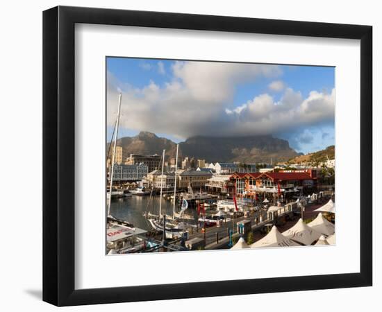 V & a Waterfront With Table Mountain in Background, Cape Town, South Africa, Africa-Sergio Pitamitz-Framed Photographic Print