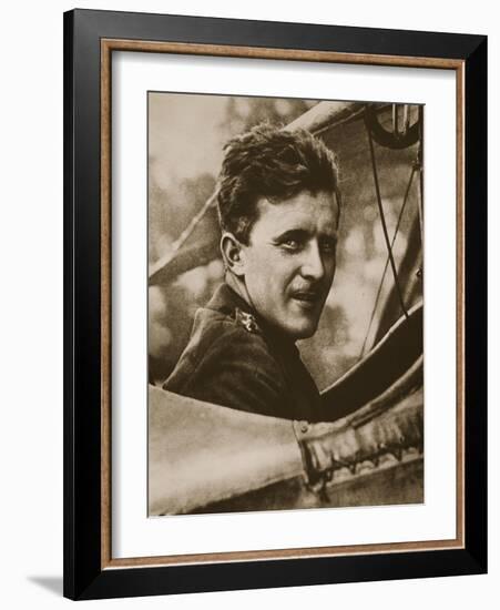 V.C. Survivor of War-Flecked Skies, 1917-English Photographer-Framed Giclee Print