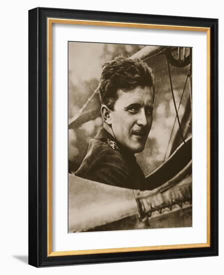 V.C. Survivor of War-Flecked Skies, 1917-English Photographer-Framed Giclee Print