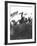 V Day Celebrations in Trafalgar Square London, 1945-null-Framed Photographic Print