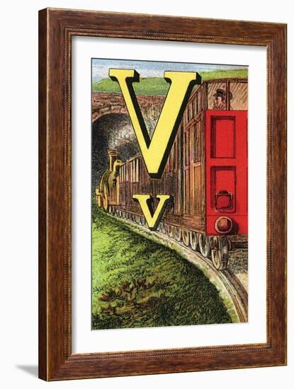 V For the Van That Follows the Train-Edmund Evans-Framed Art Print