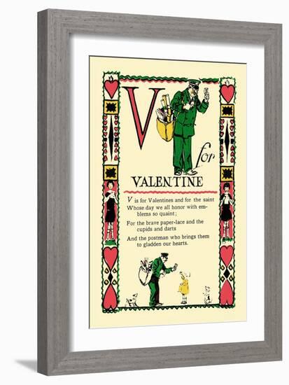 V for Valentine-Tony Sarge-Framed Art Print