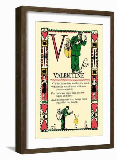 V for Valentine-Tony Sarge-Framed Art Print