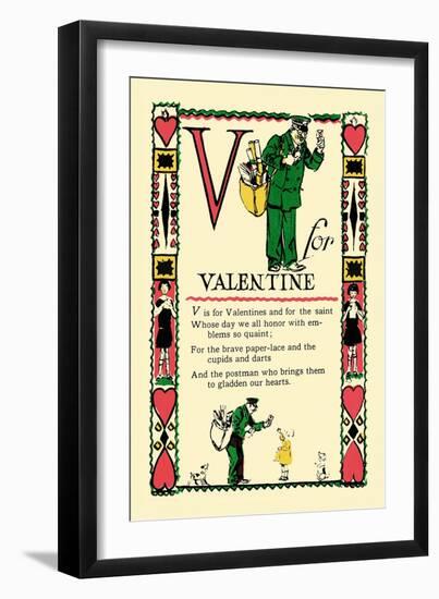 V for Valentine-Tony Sarge-Framed Art Print