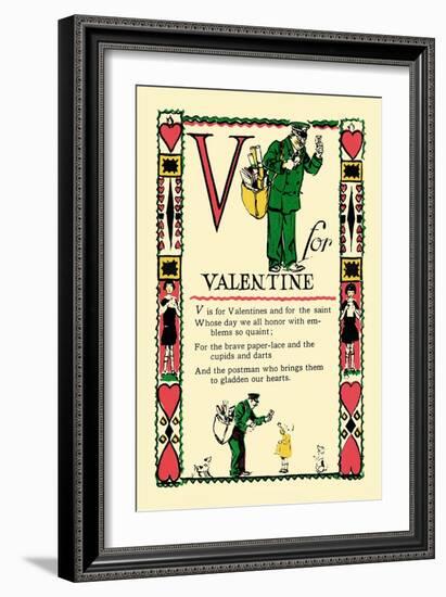 V for Valentine-Tony Sarge-Framed Art Print