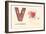 V is for Valentine-null-Framed Premium Giclee Print