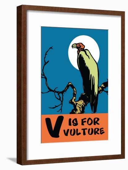 V is for Vulture-Charles Buckles Falls-Framed Art Print