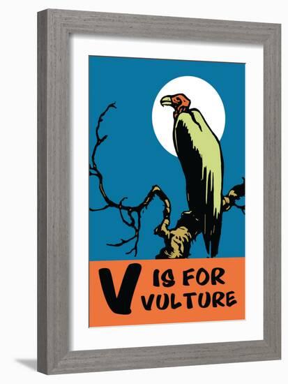 V is for Vulture-Charles Buckles Falls-Framed Art Print