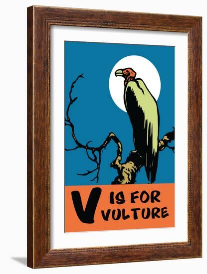 V is for Vulture-Charles Buckles Falls-Framed Art Print