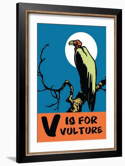 V is for Vulture-Charles Buckles Falls-Framed Art Print