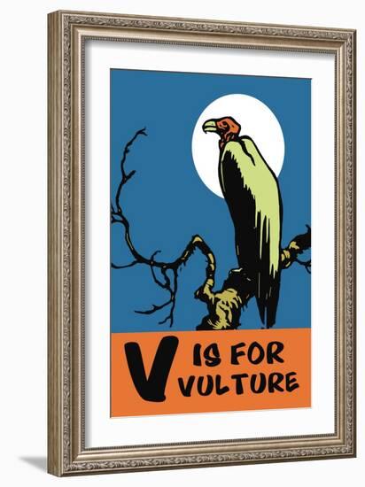 V is for Vulture-Charles Buckles Falls-Framed Art Print