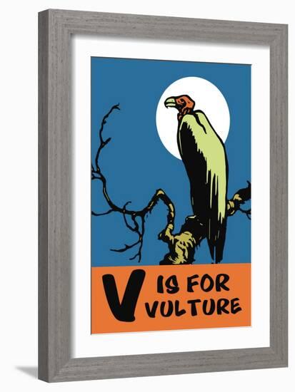 V is for Vulture-Charles Buckles Falls-Framed Art Print