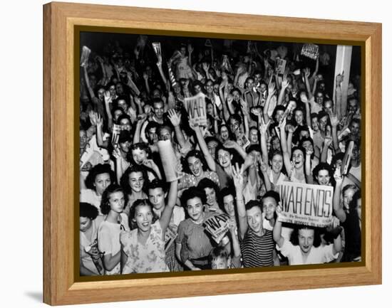 V-J Day (Victory over Japan) Celebrations in Oak Ridge, Tennessee-null-Framed Stretched Canvas