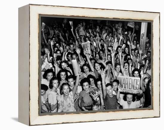 V-J Day (Victory over Japan) Celebrations in Oak Ridge, Tennessee-null-Framed Stretched Canvas