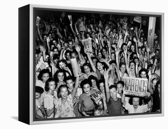 V-J Day (Victory over Japan) Celebrations in Oak Ridge, Tennessee-null-Framed Stretched Canvas