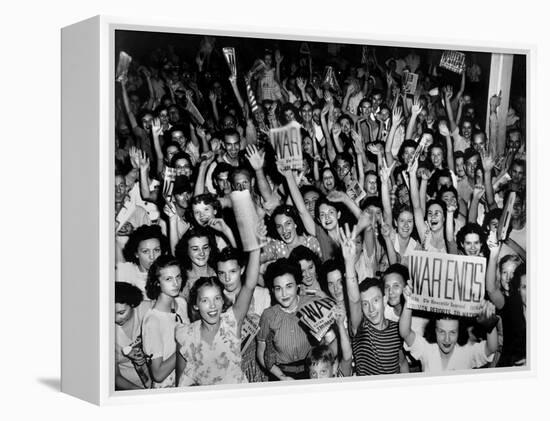 V-J Day (Victory over Japan) Celebrations in Oak Ridge, Tennessee-null-Framed Stretched Canvas