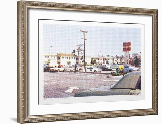 V - Parking Lot from One Culture Under God-Larry Stark-Framed Serigraph