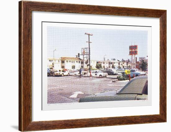 V - Parking Lot from One Culture Under God-Larry Stark-Framed Serigraph