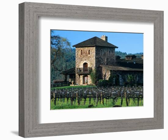 V Sattui Winery and Vineyard in St. Helena, Napa Valley Wine Country, California, USA-John Alves-Framed Photographic Print