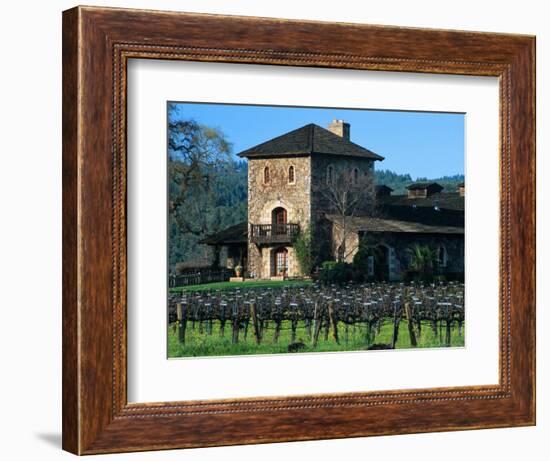 V Sattui Winery and Vineyard in St. Helena, Napa Valley Wine Country, California, USA-John Alves-Framed Photographic Print