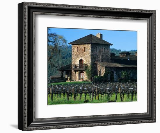 V Sattui Winery and Vineyard in St. Helena, Napa Valley Wine Country, California, USA-John Alves-Framed Photographic Print