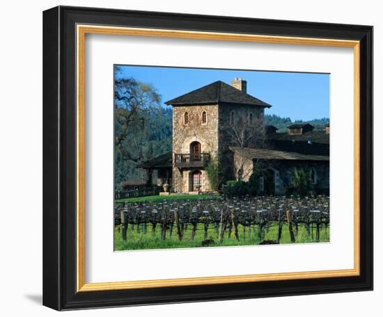 V Sattui Winery and Vineyard in St. Helena, Napa Valley Wine Country, California, USA-John Alves-Framed Photographic Print