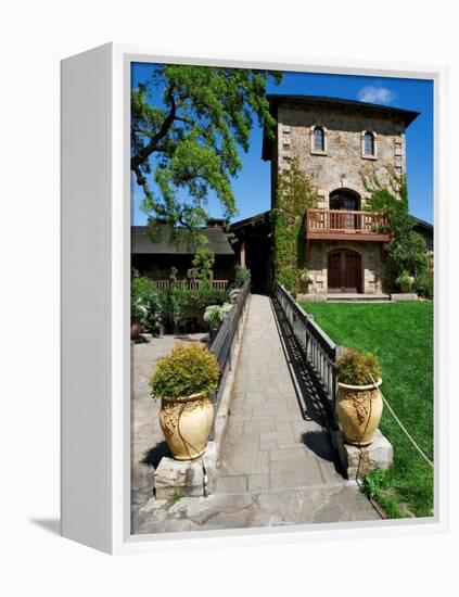 V. Statue Winery Headquarters, Napa Valley, California-Dennis Flaherty-Framed Premier Image Canvas