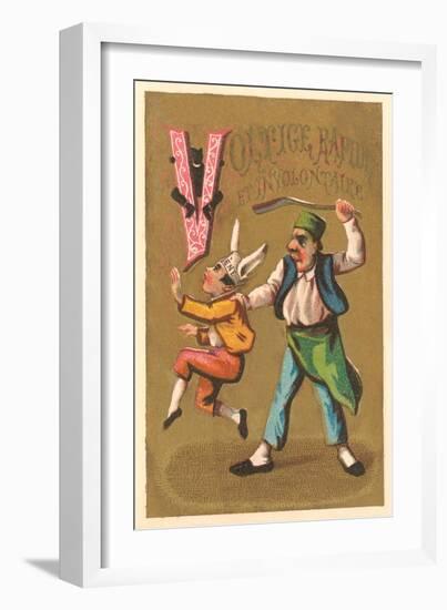 V, Voltige Rapide et Involuntaire-null-Framed Art Print