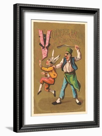 V, Voltige Rapide et Involuntaire-null-Framed Art Print