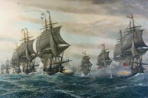 Battle of Virginia Capes by V^ Zveg