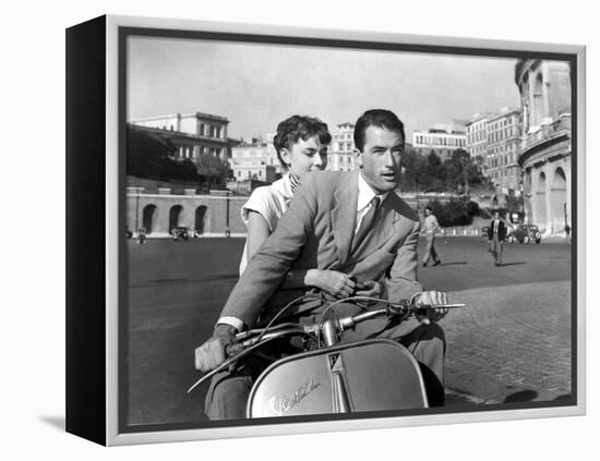 Vacances Romaines Roman Holiday De William Wyler Avec Gregory Peck Et Audrey Hepburn 1953-null-Framed Stretched Canvas