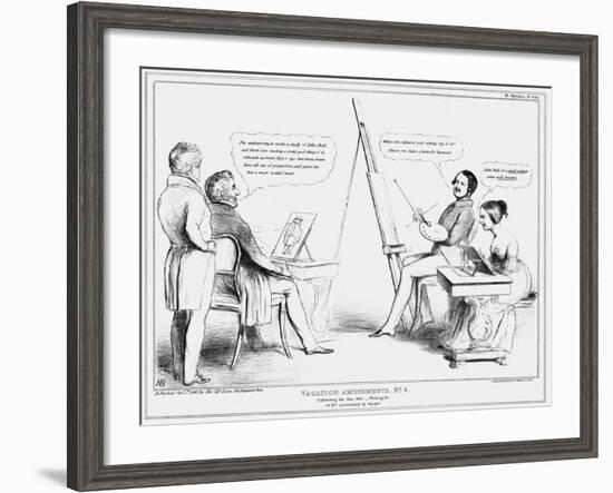 Vacation Amusements No 4, 1840-John Doyle-Framed Giclee Print