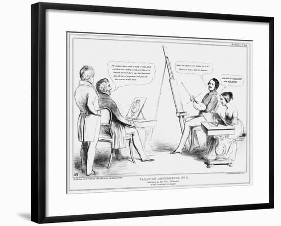 Vacation Amusements No 4, 1840-John Doyle-Framed Giclee Print