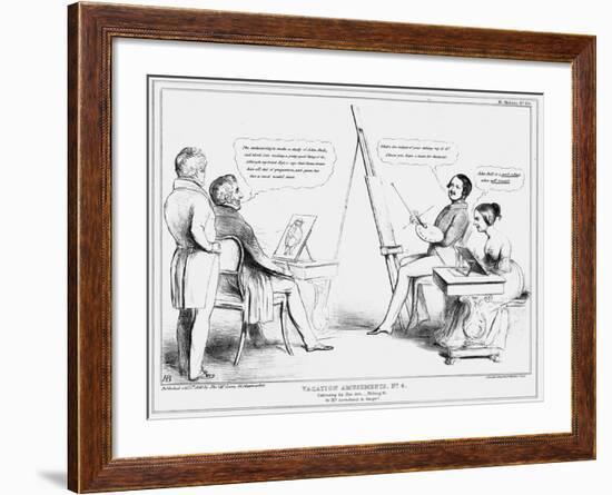 Vacation Amusements No 4, 1840-John Doyle-Framed Giclee Print